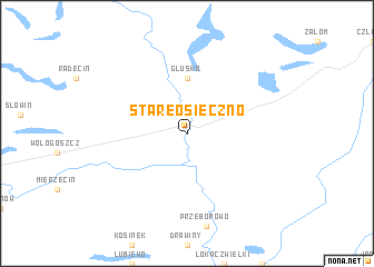 map of Stare Osieczno