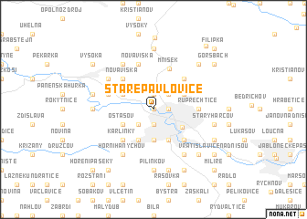 map of Staré Pavlovice