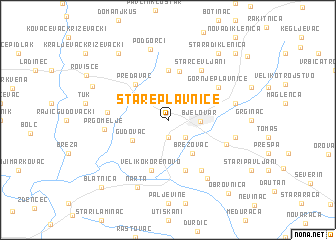 map of Stare Plavnice