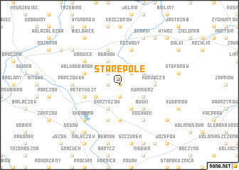 map of Stare Pole