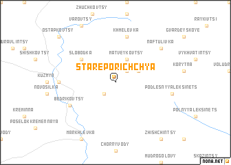 map of Stare Porichchya