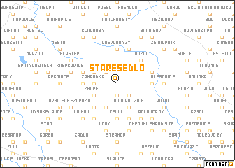 map of Staré Sedlo