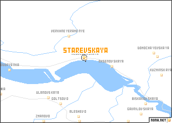 map of Starevskaya