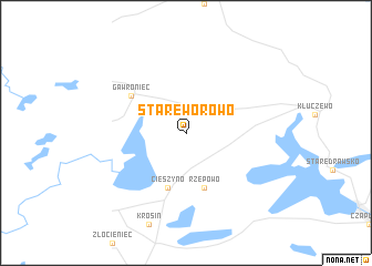 map of Stare Worowo