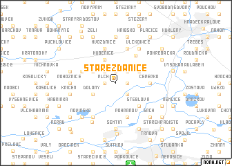 map of Staré Ždánice