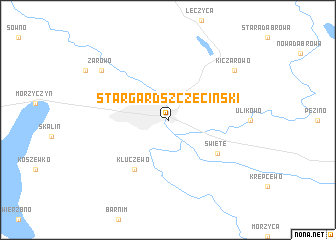 map of Stargard Szczeciński