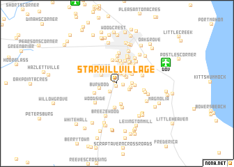 map of Star Hill Village