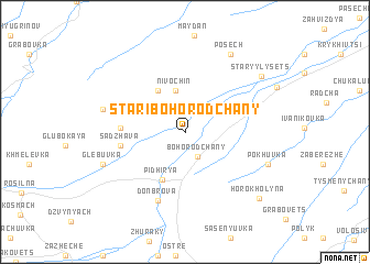 map of Stari Bohorodchany