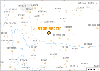 map of Stari Bračin