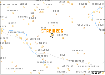 map of Stari Breg