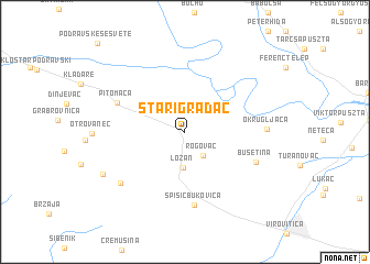 map of Stari Gradac