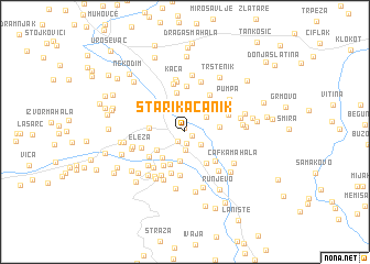 map of Stari Kačanik