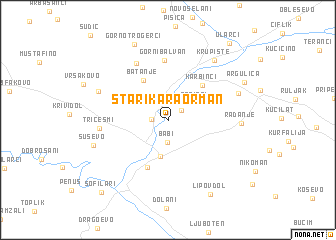 map of Stari Karaorman