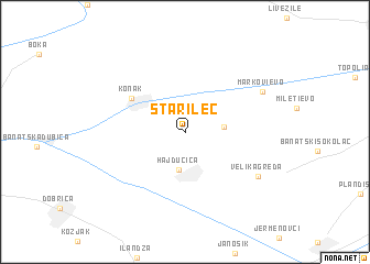 map of Stari Lec