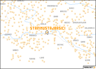 map of Stari Mustajbašići