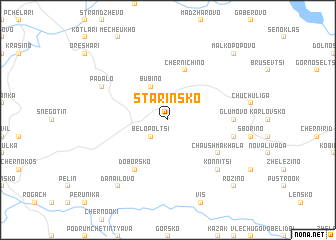 map of Starinsko