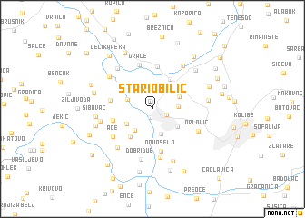 map of Stari Obilić