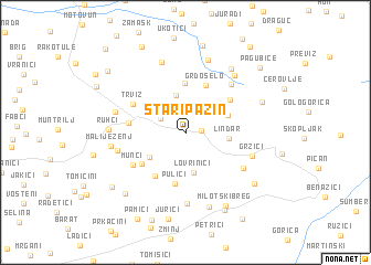 map of Stari Pazin