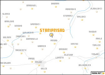 map of Stari Prisad