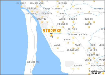 map of Stariškė