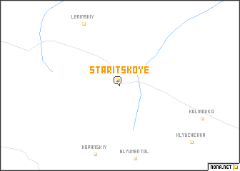 map of Staritskoye