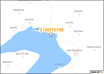 map of Staritsyno