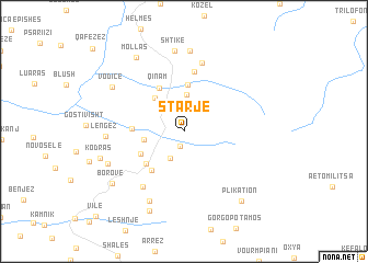 map of Starjë