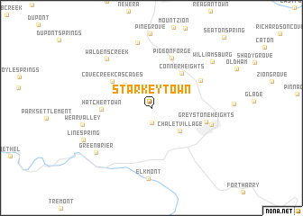 map of Starkeytown