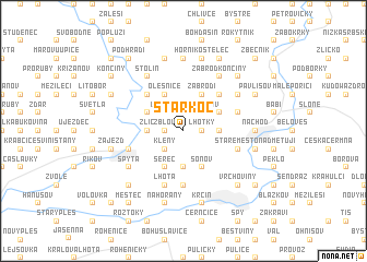 map of Starkoč