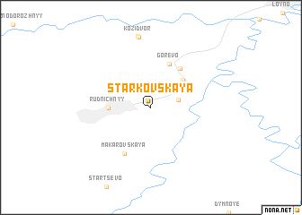 map of Starkovskaya