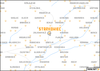 map of Starkowiec