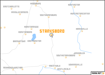 map of Starksboro