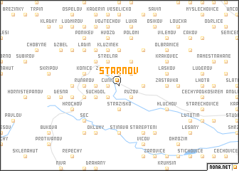 map of Štarnov