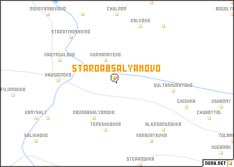 map of Staroabsalyamovo