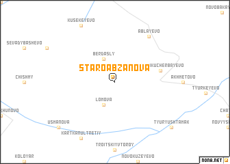 map of Staroabzanova