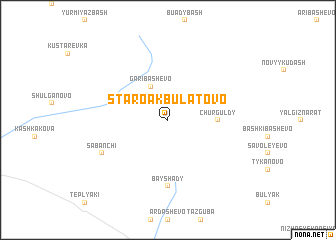 map of Staroakbulatovo