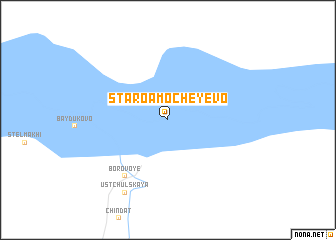 map of Staroamocheyevo