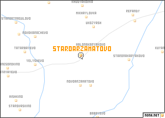 map of Staroarzamatovo