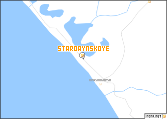 map of Staroaynskoye