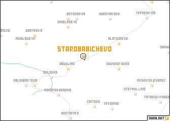 map of Starobabichevo