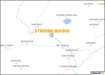 map of Starobalbukovo