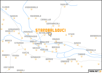 map of Staro Baldovci