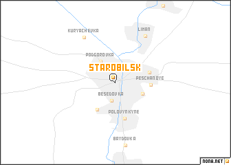 map of Starobilʼsʼk