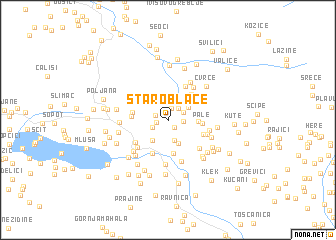 map of Staro Blaće