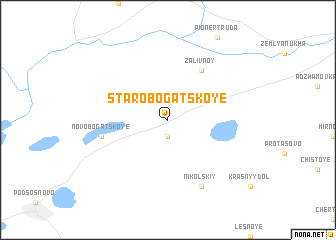 map of Starobogatskoye