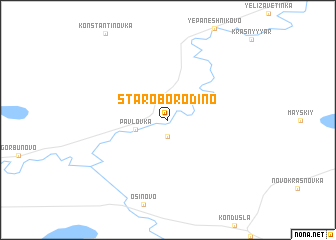 map of Staroborodino