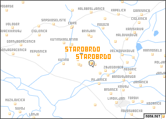 map of Staro Brdo