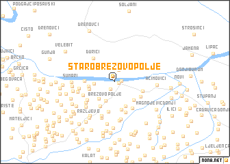 map of Staro Brezovo Polje