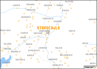 map of Staro Čajle