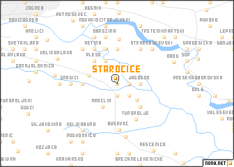 map of Staro Čiče